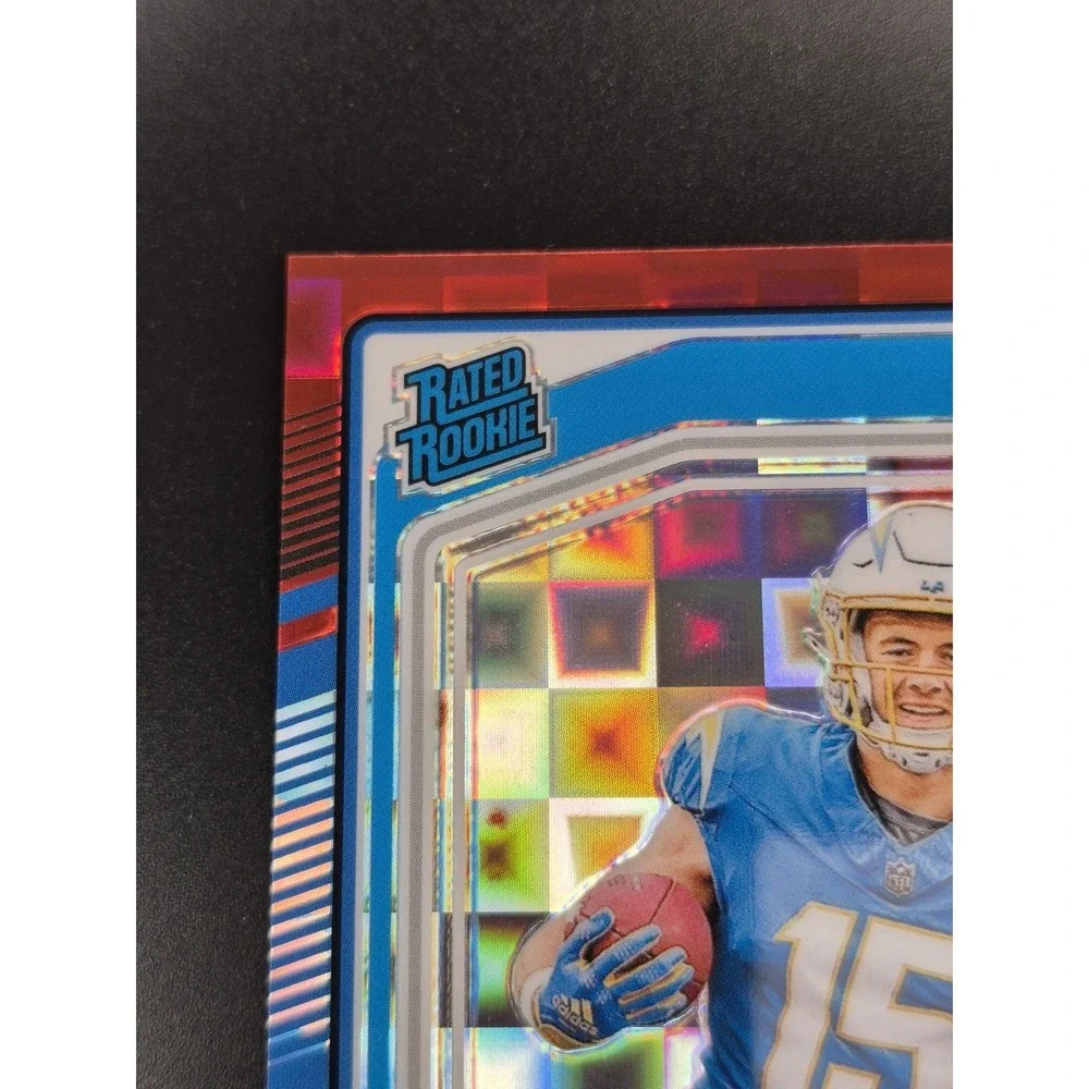 2024 Panini Donruss Rated Rookie Ladd McConkey #328 Red Pandora Prizm (RC)